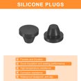 thumbnail image 4 of 26 Pack Silicone Hole Plug, Black Rubber Round Hole Plugs Fit for Bottle Pipes 7-8mm Inner Diameter, 4 of 6