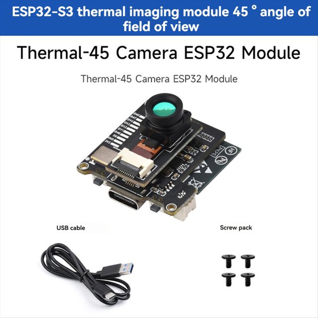 Esp32-S3 Wifi Infrared Thermal Imaging Module Esp32 Serial Wifi RGB Development Board 80x62 Pixel Infrared Array B