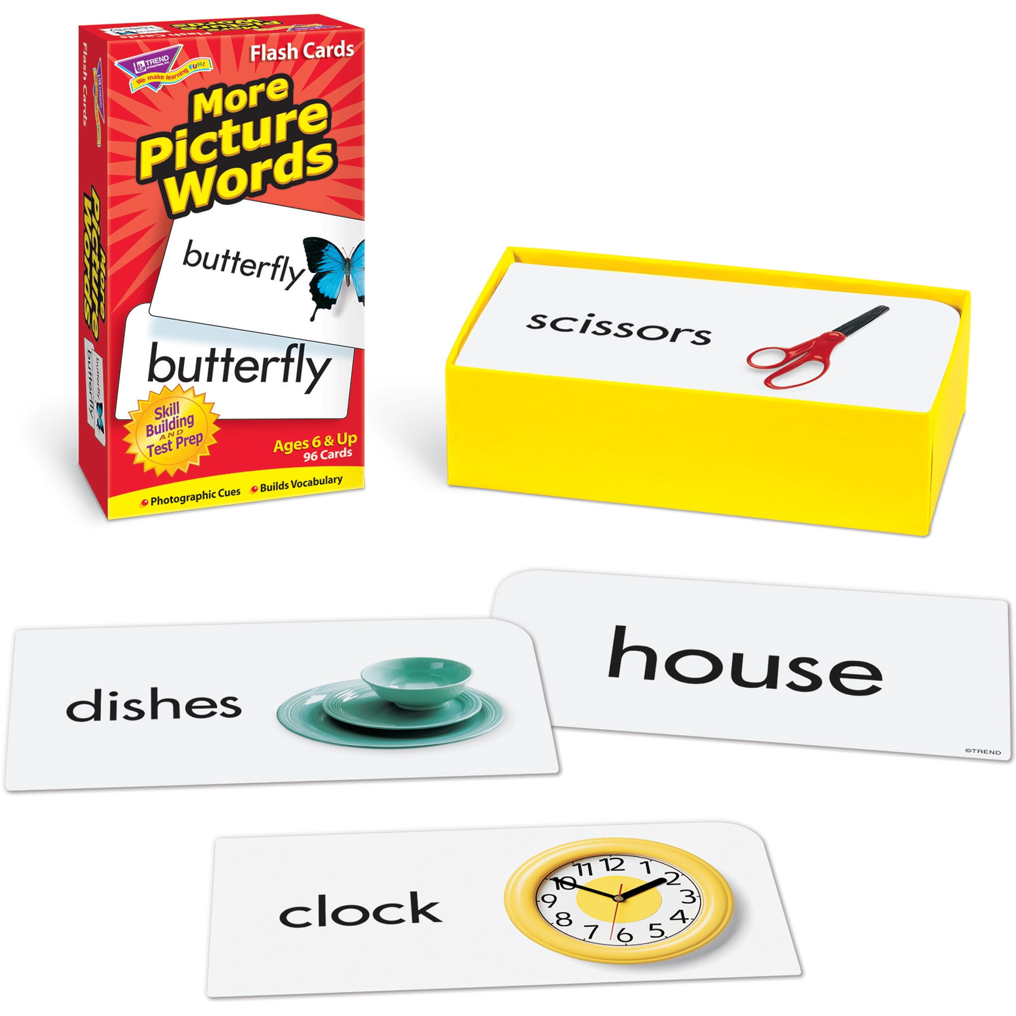 More Picture Words Skill Drill Flash Cards