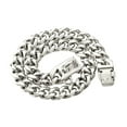 thumbnail image 6 of Silver Dog Collar Metal Stainless Steel Chain For Medium Dogs Heavy Duty, 6 of 7