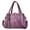 Purple, variant on Isvgxsz Tote Bag For Women Ladies Large Capacity Handbag Soft Leather Woman Messenger Bags Purses Crossbody Handbags