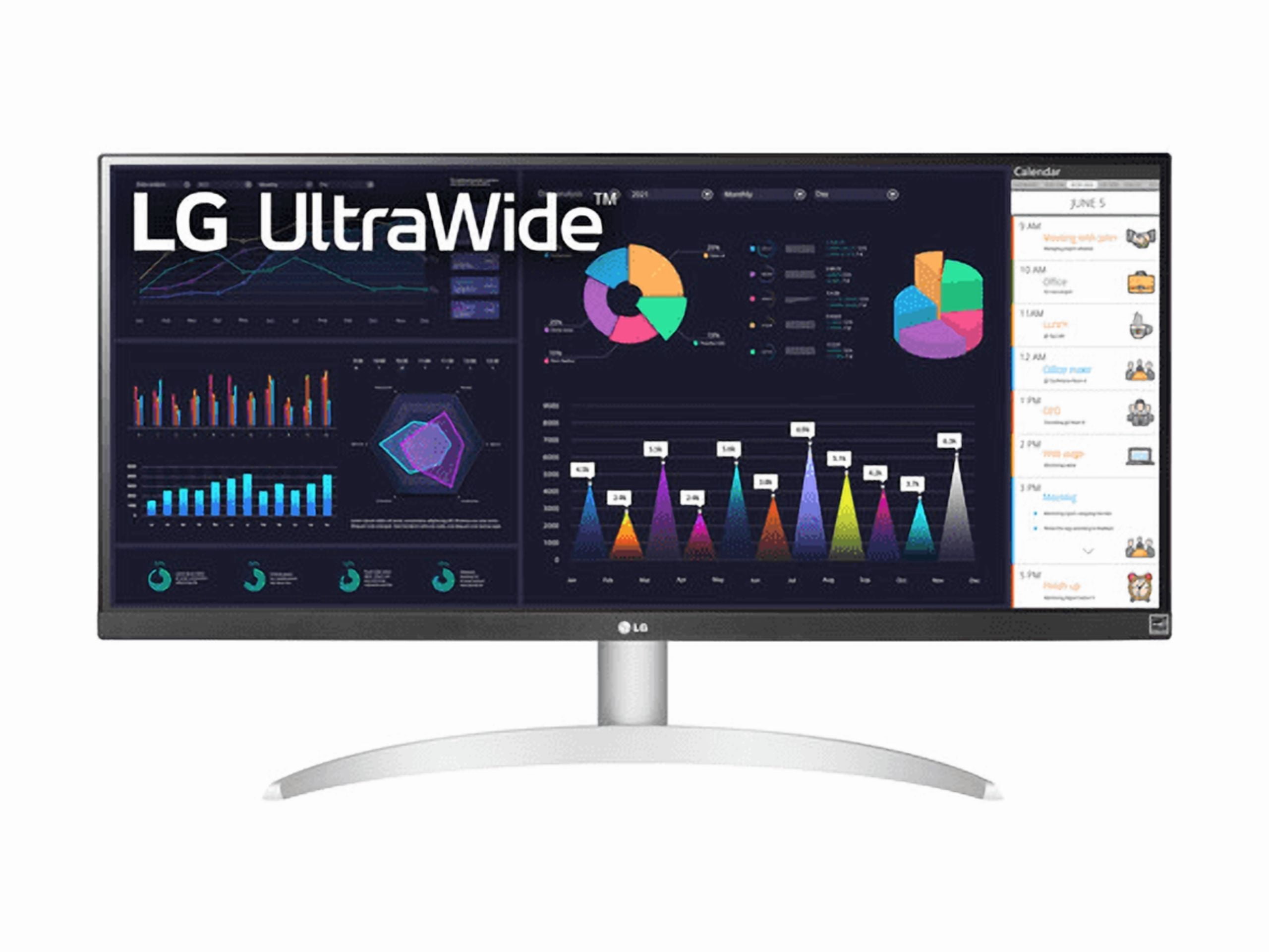 LG 29" 1080P IPS FreeSync Computer Monitor, White, 29BQ650-W