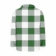 thumbnail image 2 of ZUKMRJPC Women's Long Plaid Jacket Oversized Lapel Button Down Mid Long Fleece Overcoat Casual Warm Winter Coats with Pockets, 2 of 7