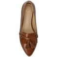 thumbnail image 4 of Journee Womens Ivanna Almond Toe Mary Jane Buckle Detail Comfort Flats, 4 of 9