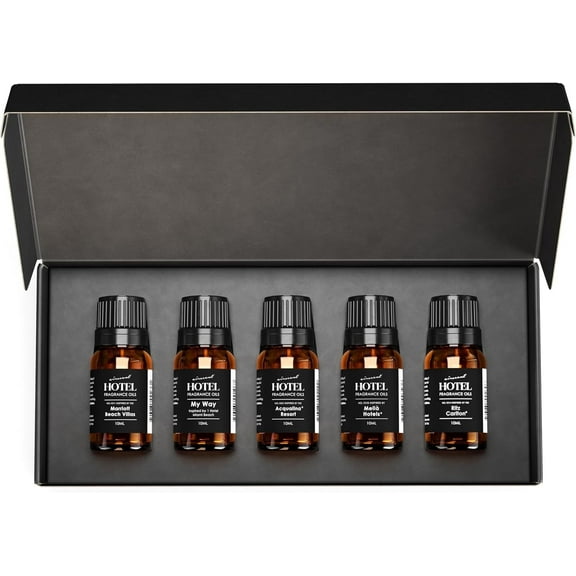AirScent Hotel Diffuser Oil Gift Set - Seaside Hotel Scents - 10 mL, 0.34 fl oz Fragrance Oil For Aromatherapy Diffusers - Inspired by Marriott Beach Villas, My Way, Acqualina, Melia and Ritz Carlton