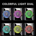 thumbnail image 4 of Luminous Watch Dial LED Rocker Lighter Refillable Butane Windproof Double Flame Lighter Mens Retro Stylish Accessory Gift, 4 of 5