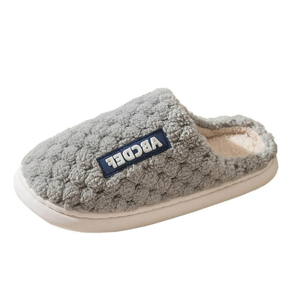 OJinShaWanO Chinese Slippers for Women Couples Winter Home Warm Plus Cotton Slippers Men and Women Indoor Household Thick Sole Non Wool Slippers