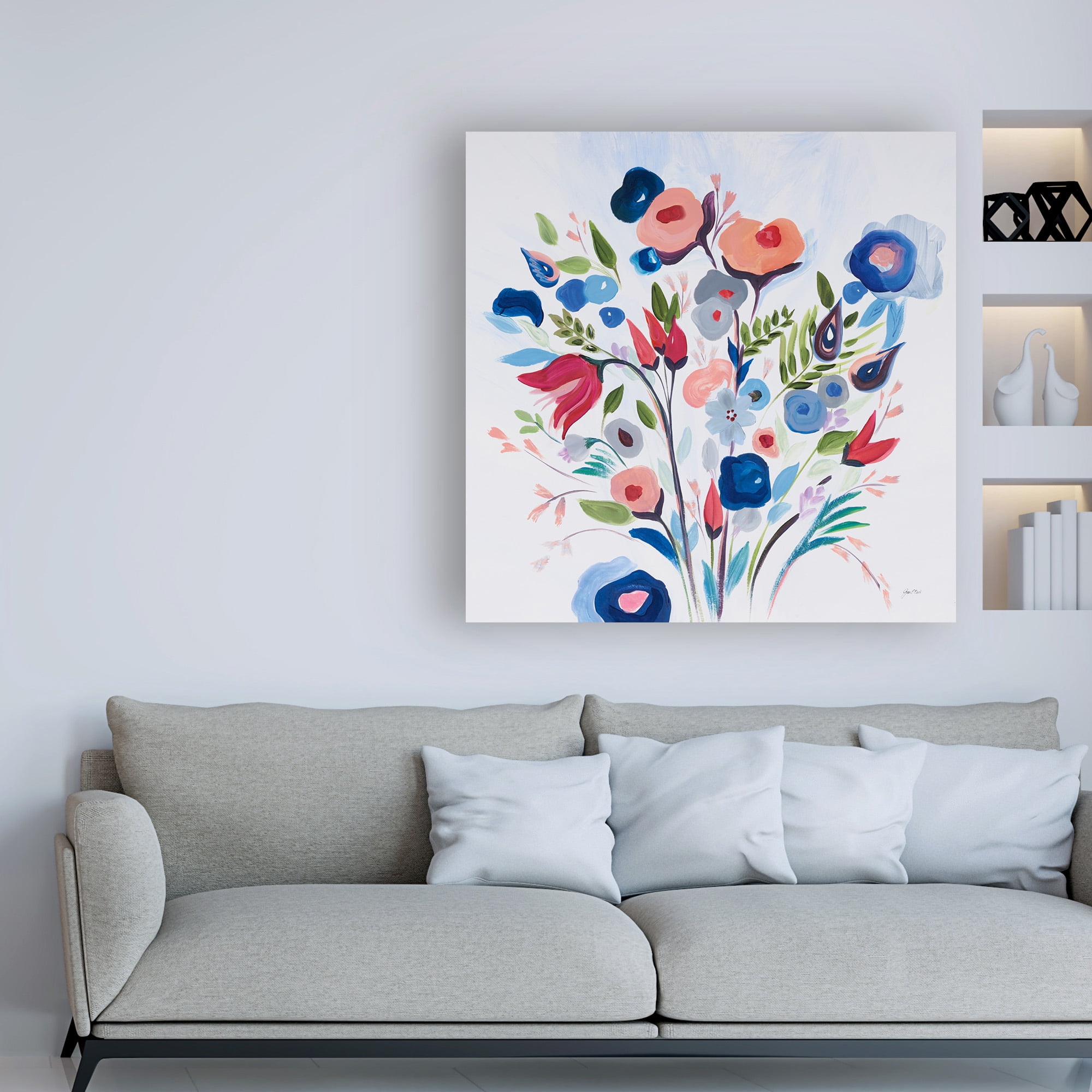 Trademark Fine Art 'You Make Me Happy' Canvas Art by Joan E. Davis