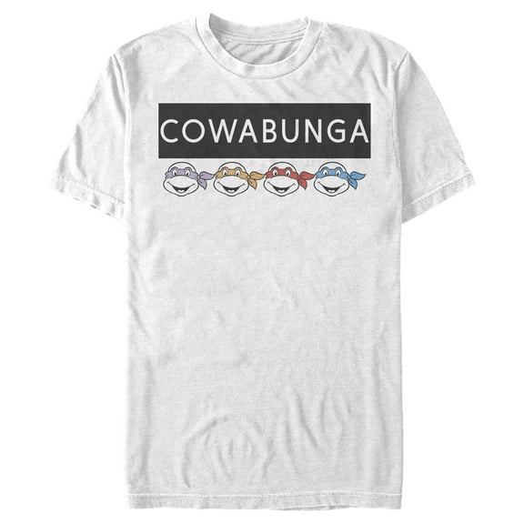 Men's Teenage Mutant Ninja Turtles Cowabunga Brick  Graphic Tee White Medium