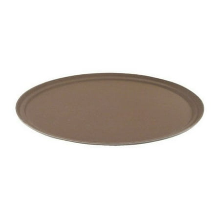 

Carlisle Griptite 2 Oval Serving Tray 27-1/16in x 22-5/16in Brown MPN:2700GR2076