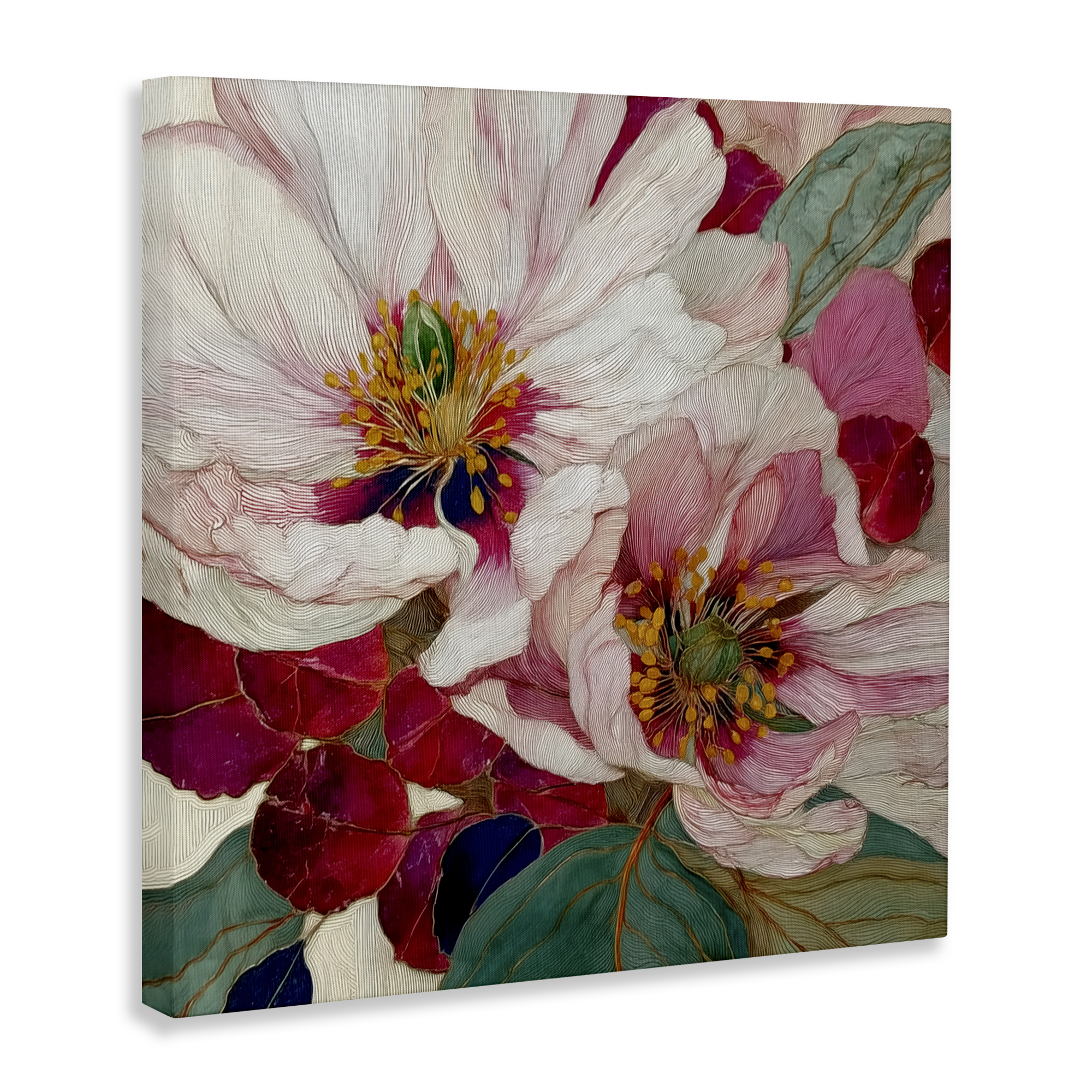 Cimarron Flowers Ornate Details Canvas Wall Art, design by Annabelle Hall