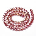 thumbnail image 2 of Electroplate Glass Beads AB Color Plated Faceted Heart Red 10x10x6.5mm Hole: 1mm 100pc, 2 of 2