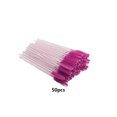 thumbnail image 4 of Vogacara 50 piezas de cepillo de pestañas, varitas de cerdas dulces para el Día de San Valentín, pinzas para cejas, herramienta de Pinceles de maquillaje y herramientas Rosa brillante/Rojo rosa, 4 of 6