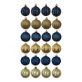 thumbnail image 1 of Holiday Time 24-Count Shatterproof Ornaments-Blue/Gold, 1 of 5