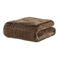 thumbnail image 1 of Premier Comfort Polyester Microcorde Solide en Velours Côtelé Marron, 1 of 4