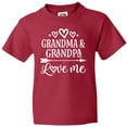 thumbnail image 3 of Inktastic Grandma Grandpa Love Me Grandchild Youth T-Shirt, 3 of 5