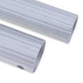 thumbnail image 4 of 2x Piscina Poste telescópico de 2 piezas Aleación de aluminio para Cepillos Aspiración Mejor agarre Plata Cola Poste telescópico de la piscina, 4 of 8