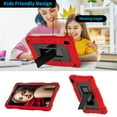 thumbnail image 3 of Fancing for Walmart Onn 8 inch Tablet Case Gen 4 2024 Model,Heavy Duty Kids Friendly Shockproof with Shoulder Strap Kickstand Case for Onn 8 inch Tablet Case 2024 (Model:100135923)(Red/Black), 3 of 8