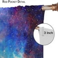 thumbnail image 6 of Galaxy Space Nebula Curtains Universe Planets Fantasy Starry Curtain with Rod Pocket for Bedroom Kitchen Home Decor Drapes Thermal Insulated Window Treatments 2 Panels Set 84x84in, 6 of 6
