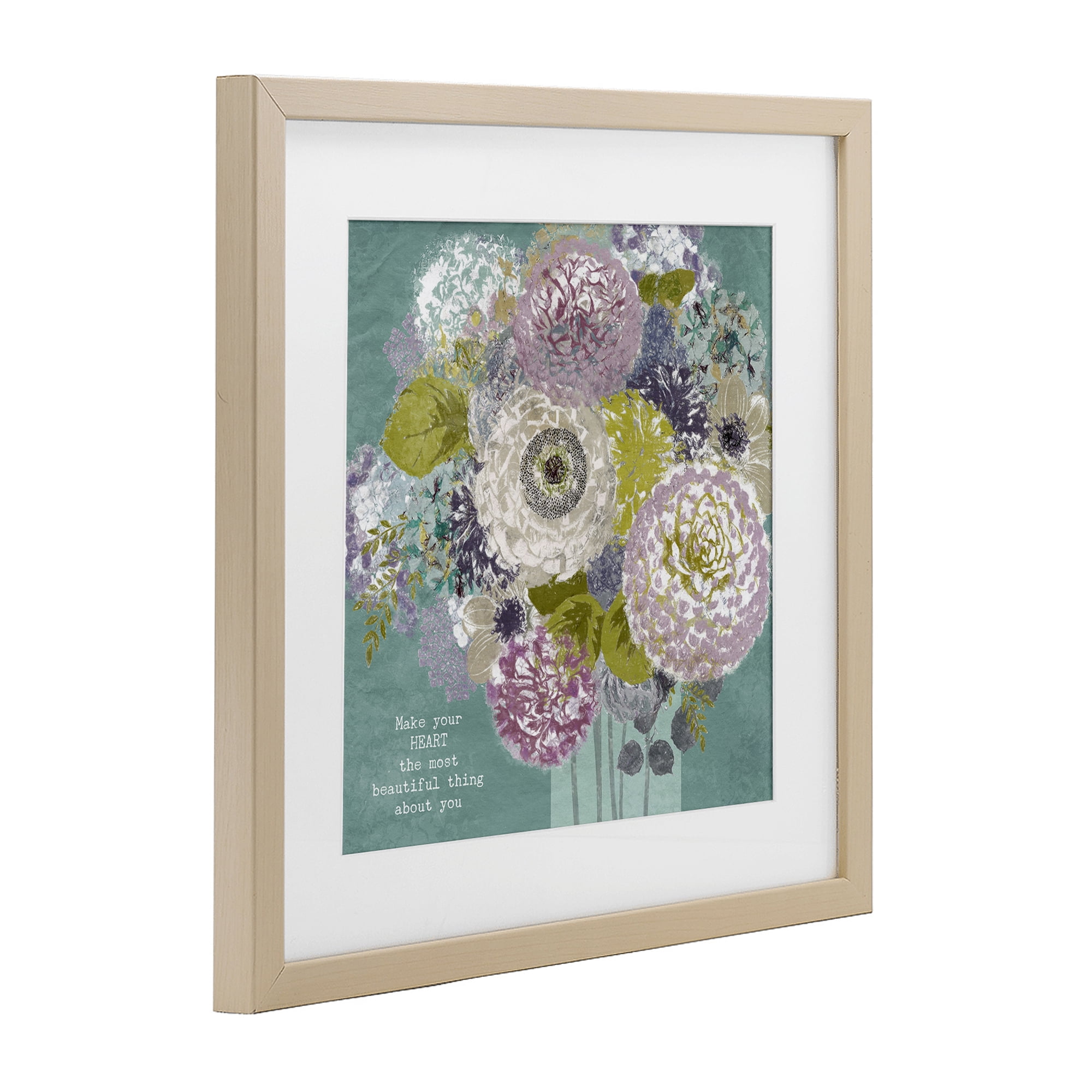 Stupell Industries Most Beautiful Thing Florals Birch Framed Print Under Glass, design by Suzanne Nicoll