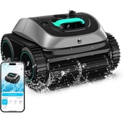 Restored WYBOT C1 Robotic Pool Cleaner, 4-in-1 Cordless Pool Vacuum for Inground Pools up to 1,614 Sq.ft, 150-Min Runtime, Wall & Waterline Cleaning, WiFi & Bluetooth Connect