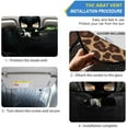 thumbnail image 2 of GZHJMY Blue Butterfly Leopard Cheetah Print Car Front Windshield Sunshade, Car Sun Visor Accordion Folding Auto Sunshade for Car Truck Block UV Rays 55 x 27.6 Inch, 2 of 7