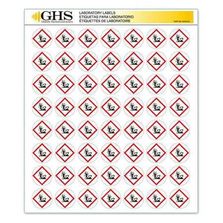 GHS SAFETY GHS1228 Label,Corrosion,Gloss Paper,PK1820