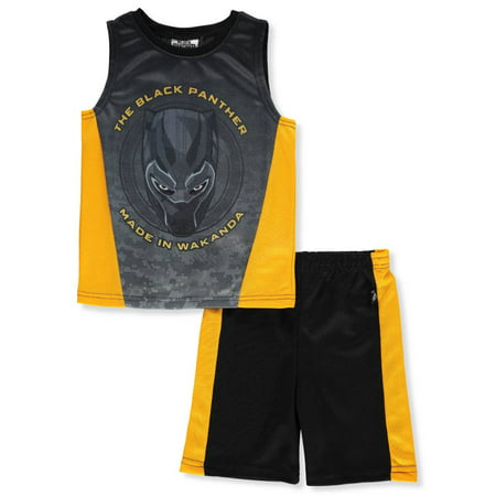 Marvel Black Panther Boys' 2-Piece Shorts Set Outfit