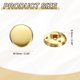 thumbnail image 2 of Uxcell 20pcs Botones Redondos Metálicos de 15mm Botones de Costura de Latón, Dorado, 2 of 6