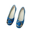 thumbnail image 5 of Lacyhop Womens Flat Shoes Comfort Casual Shoe Slip On Flats Formal Lightweight Pumps Breathable Square Toe Royal Blue 9, 5 of 5