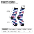 thumbnail image 5 of Yiaed Pink Flamingo Print Great elasticity Crew Socks Sports socks for Men and Women, 5 of 5