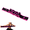 Pink, variant on Fitness Resistance Band,8-Loop Fitness Resistance Bands, 35.4 in / 90 cm Latex Silk Workout Band for Dance, Pilates, Physical Therapy,Stretching