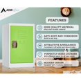 thumbnail image 3 of AdirOffice Casier Simple en Acier 24 Po. H x 15 Po. L Vert 2 Pack, 3 of 9