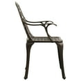 thumbnail image 4 of vidaXL 5 Piece Bistro Set Cast Aluminium Bronze, 4 of 5