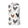 thumbnail image 6 of Lsque Retro Rooster Print Men's Cotton Blend Sleeveless Muscle Shirts (S-3XL)- Moisture Wicking, Odor Protection, UPF 30+,Medium, 6 of 8