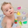 Timy Tub Bath Time Toys for Toddlers 1-3, Light Up Floating Animal Set ...