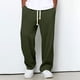 thumbnail image 2 of Kalauyu Mens Casual Sweat Pants Pleated Drawstring Elastic Waist Waffle Straight Leg Joggers Sweatpants with Pockets, 2 of 5