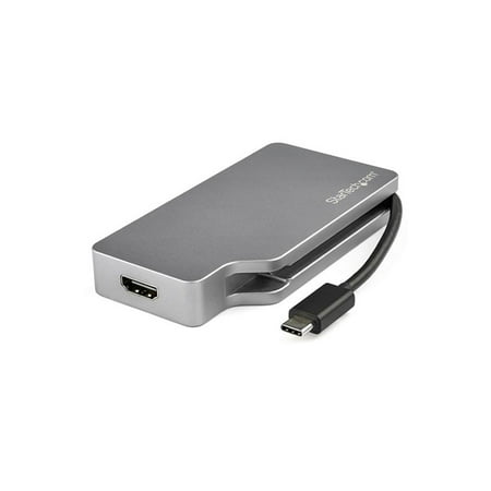 UPC: 0065030878586 | Startech Cdpvdhdmdp2g Usb-c Multiport Video Adapter – 4-in-1 Aluminum – 4k 60hz – Space Gray