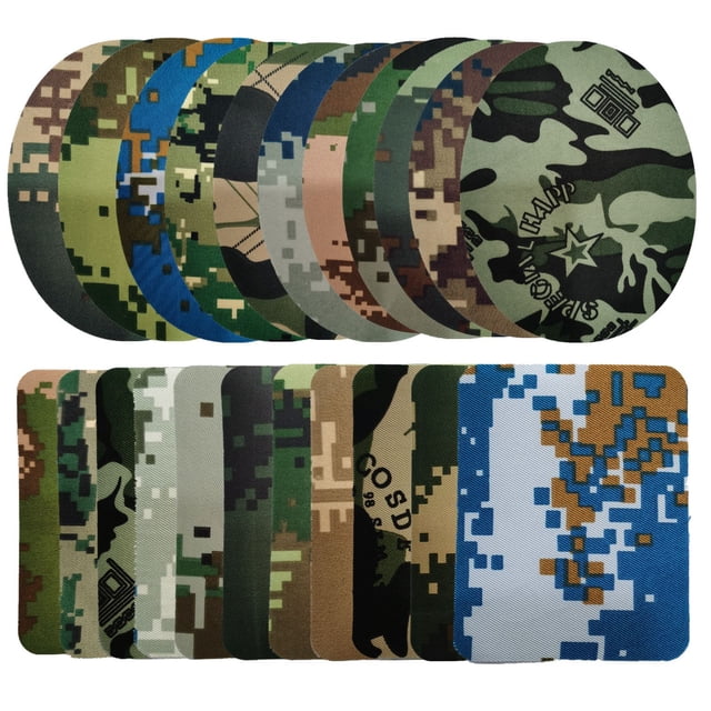 Parche de mezclilla de imitación rectangular de color universal, parche para planchar, parche decorativo para rodilla, parche de tela, corte informal