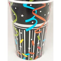 Various 12oz Disposable Paper Cups, 8 Count