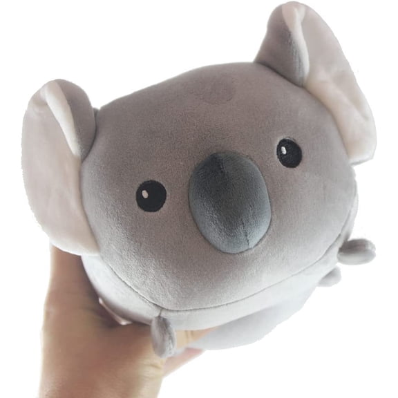 Chubby Plush Koala Stuffed Animal Toy - Soft Squishy Roll Animal Plushie Stuffie