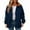 Navy, variant on TKLPEHG Warm Coats for Women Winter Casual Quilted Jackets Fashion Comfy Long Sleeve Zipper Warm Padded Outwear (Beige,L)