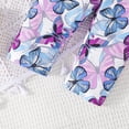 thumbnail image 4 of RXIRUCGD Mode Hauts à Manches Longues Décontractés pour Filles Col Rond Pantalons Longs Imprimés (Violet, Taille : 2 Ans), 4 of 6