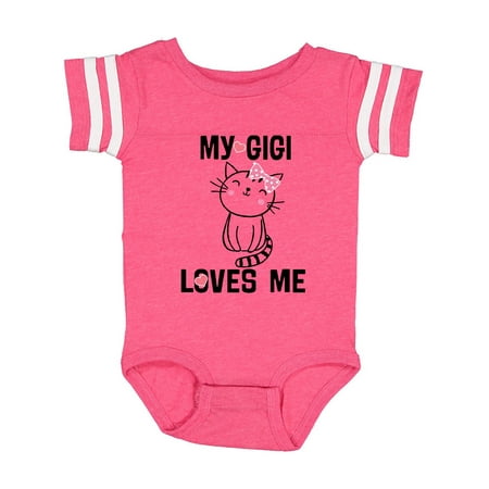 

Inktastic My Gigi Loves Me Girls Granddaughter Gift Baby Girl Bodysuit