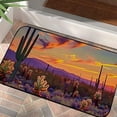 thumbnail image 4 of ONETECH Cactus Plants Sunset Desert Doormat Entrance Mat Non-Slip Durable for Home Entrance 19.68*39.37 in, 4 of 6