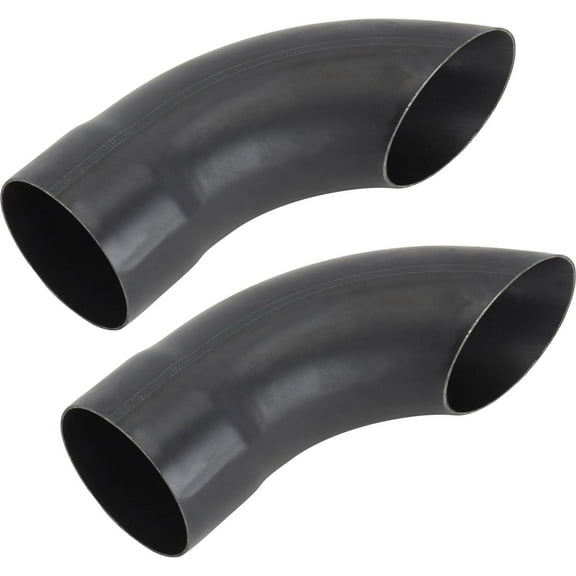 Speedway Turn-Down/Kickout Tail Pipe Tips - Universal Fit - Premium Raw Steel - Professionally Cut - Mandrel Bent - 3.50" Inlet Diameter - Easy Slip-On Installation