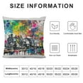 thumbnail image 5 of Orinice Colorful Paint Splatters Graphic Decorative Throw Pillow Cover for Home Couch 18x18in, 5 of 5