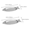 thumbnail image 2 of UPOUART 2pcs Silver Tray Decorative Stainless Steel for Serving Plates Graduation Ceremony, 2 of 8