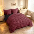 thumbnail image 2 of Homewish Vintage Tree Of Life 7pcs Queen Bedding,Rustic Western Aztec Bedding Comforter Set Queen,Red,Black Reversible, 2 of 8