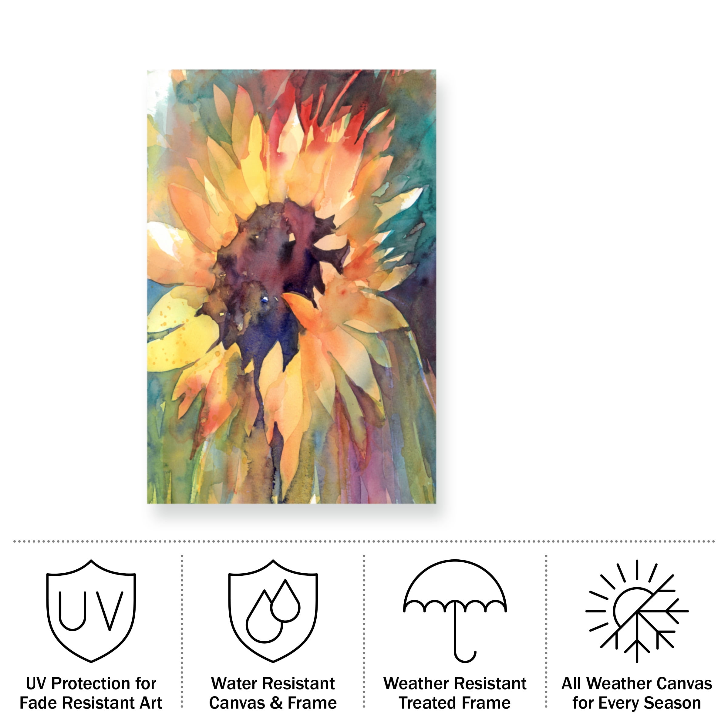 Annelein Beukenkamp 'Rays Of Sun' Outdoor All-Weather Wall Decor